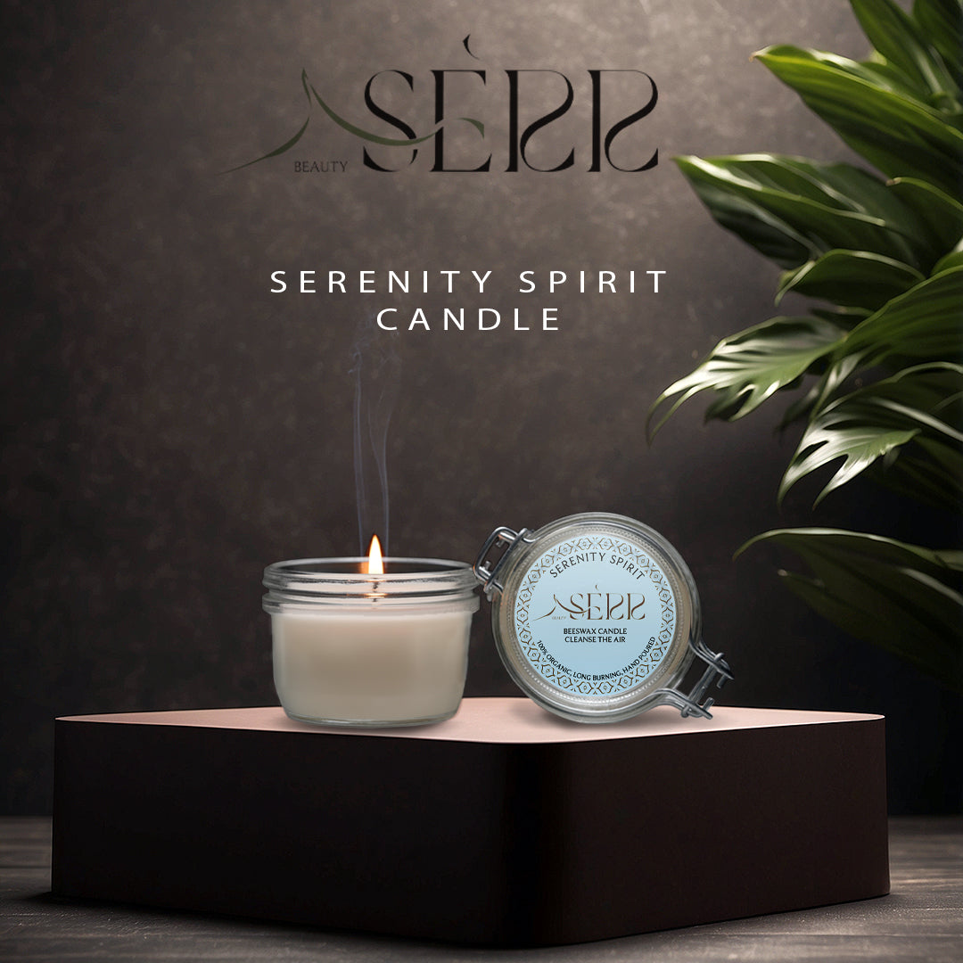 SerrBeauty Serenity Spirit Beeswax Scented Candle 125 G