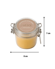 Cedarwood, Fir & Lemon beeswax candle 125g in glass jar by SerrBeauty