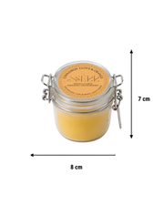 Cinnamon, Clove & Orange beeswax candle 125g in glass jar by SerrBeauty
