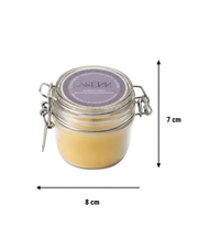 Eucalyptus, Cinnamon, Clove & Lemon beeswax candle 125g in glass jar by SerrBeauty