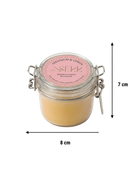 Geranium & Lemon beeswax candle 125g in glass jar by SerrBeauty