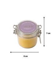 Lavender & Patchouli beeswax candle 125g in glass jar by SerrBeauty