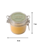 Peppermint beeswax candle 125g in glass jar by SerrBeauty