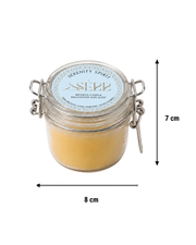 Serenity Spirit beeswax candle 125g in glass jar by SerrBeauty