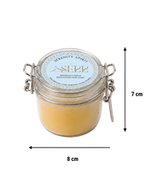 Serenity Spirit beeswax candle 125g in glass jar by SerrBeauty