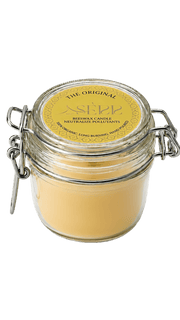The Original beeswax candle 125g in labeled glass jar by SerrBeauty