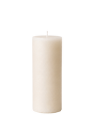 Everyday unscented rapeseed wax pillar candle 85g in natural ivory tone
