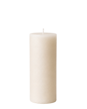 Everyday unscented rapeseed wax pillar candle 85g in natural ivory tone