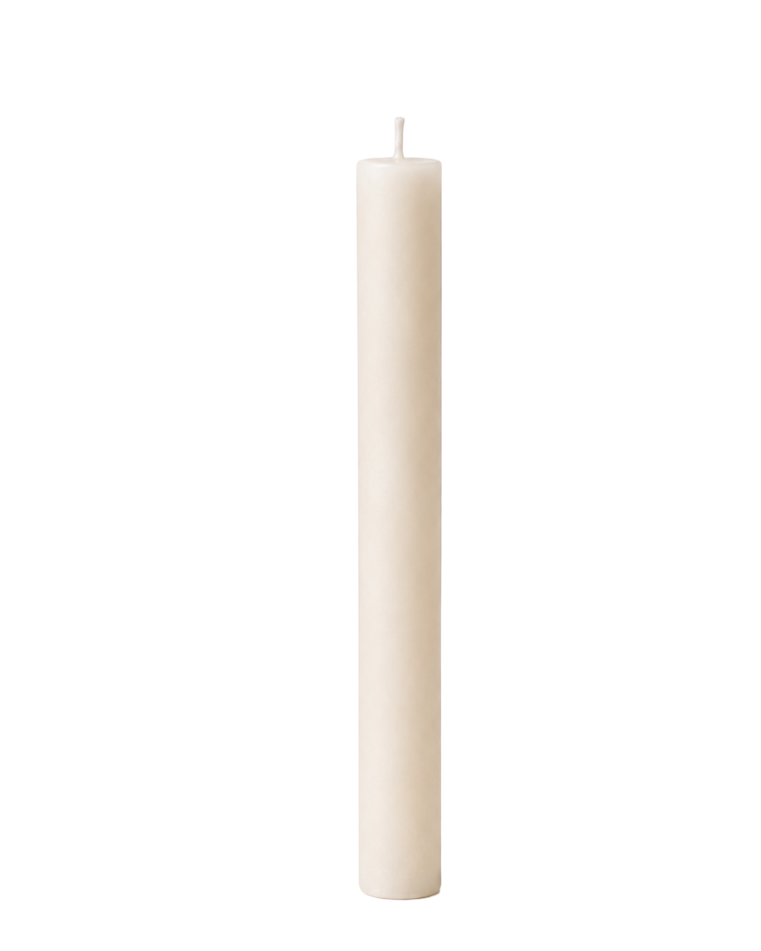 Everyday unscented rapeseed wax pillar candle 25g in natural ivory tone
