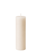 Everyday unscented rapeseed wax pillar candle 44g in natural ivory tone