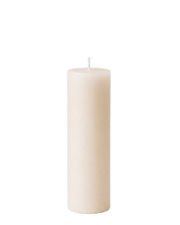 Everyday unscented rapeseed wax pillar candle 44g in natural ivory tone