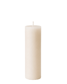 Everyday unscented rapeseed wax pillar candle 44g in natural ivory tone