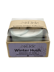 Seasons of Serr candle packaging with dual-scent candle inside